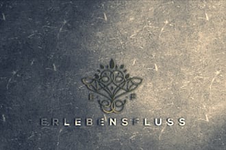 design a fashion logo with initials or custom branding for your clothing line
