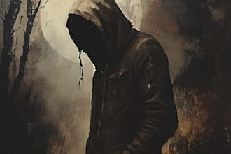 do horror art, fantasy horror book cover art for you
