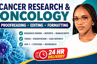 proofread and edit cancer research and oncology documents