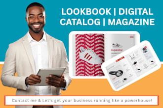 create a real estate magazine, lookbook, digital catalog