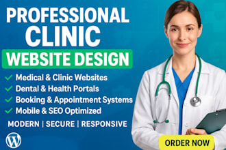 build a healthcare, medical, home care, dental, or clinic hostinger website