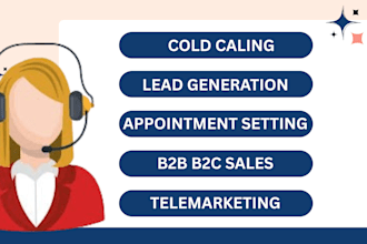do cold calling, appointment setting and telemarketing
