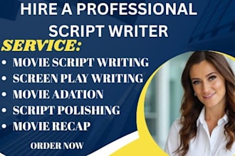 do movie script, screenplay, screenwriting, movie script writing, scriptwriter