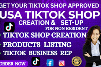 setup USA tik tok shop create tiktok shop account for non USA residents run ads