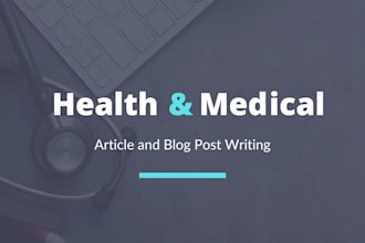 write content in nursing, public health, mental health, psychology, healthcare
