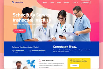 design medical, healthcare, home care website, dental website