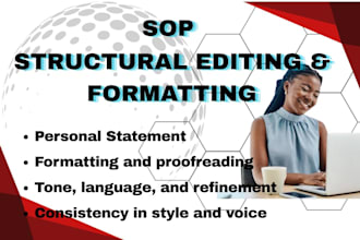 edit, proofread, and format your sop for academic standards