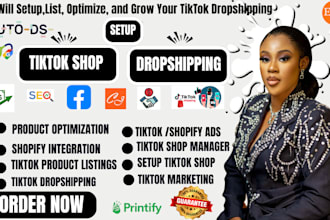 fix,setup,manage tiktok shop,tiktok dropshipping,tiktok ads,tik tok marketing