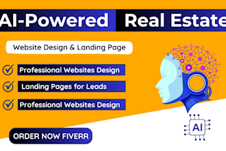ai powered real estate investor website and landing page