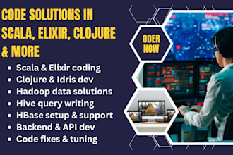 do code solutions in scala, elixir, clojure, idris, hadoop, hive, hbase