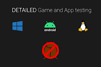 test and review your app or game on windows or android