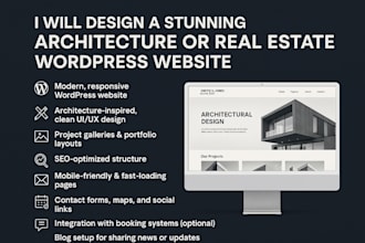 design stunning architectural wordpress website