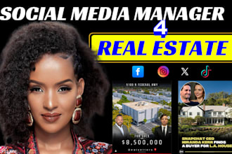 be your real estate social media manager and design listing flyers and brochures