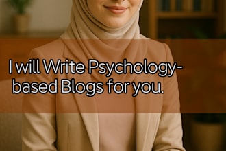 write mental health blogs for you