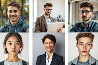 generate realistic ai headshot, models and images for you