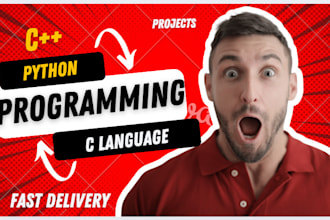 help you in c cpp python programming and projects