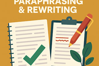 professionally paraphrase rewrite and improve your texts