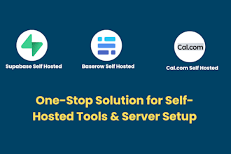 install and configure self hosted supabase, baserow and any open source apps