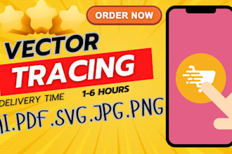 do vector tracing logo or image in adobe illustrator in a 2hrs