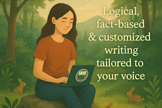 write emotionally engaging, fact based, and logical articles