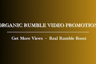 do rumble video promotion to boost views and engagements