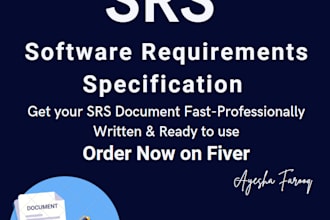 create a professional and detailed srs document