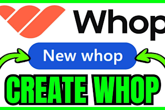 setup marketing strategy to market your whop page, discord server for visibility