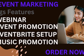 assist you in promoting and marketing your event, eventbrite promotion