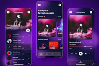 build custom music streaming app, record label, ai dj, beat maker, auto tune
