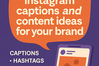 write engaging instagram captions and content ideas for your brand