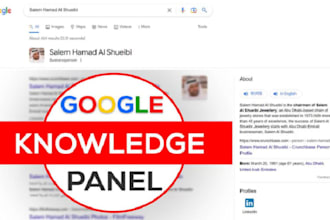create a lifelong verify google knowledge panel, knowledgepanel for any category
