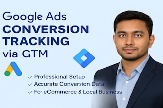 setup google ads conversion tracking using GTM and ga4 professionally