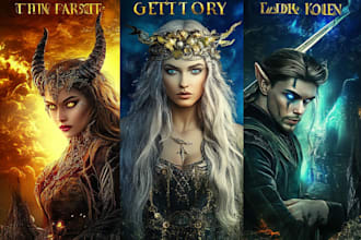 do fantasy book cover, thriller book cover design