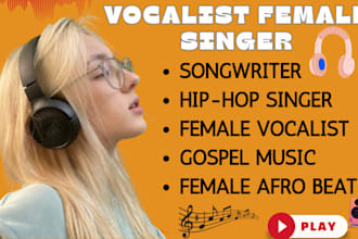 be your female gospel singer, songwriter, vocalist, soulful singer