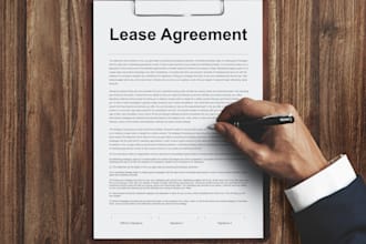 draft or review legal document,lease agreement,rental,partnership agreement