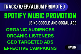 setup music videos ads to spotify monthly listeners in 3day