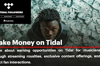 promote your tidal music to real listeners for organic growth