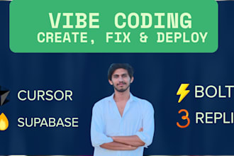 build websites do vibe coding fix bugs errors make full stack websites