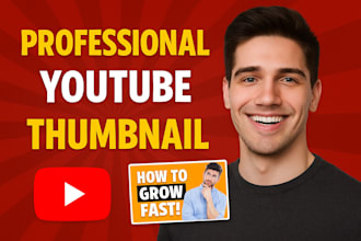 design professional youtube video thumbnail to attract views