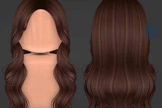 do roblox ugc hair, 3d model, roblox accessories, roblox modelling, 3d asset