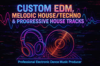 be your edm,house,techno, electronic music ghost producer