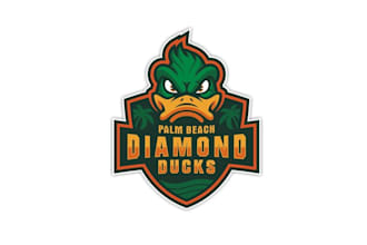 design sustainability diamond ducks baseball logo