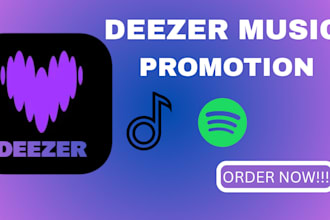 do organic spotify music promotion to boost your deezer streams and fans base