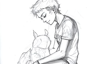 sketch any person, character or animal