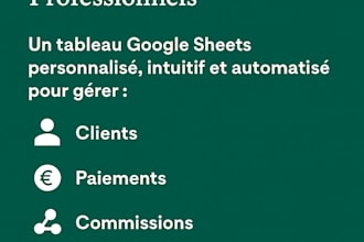 crée votre tableau google sheets automatisé