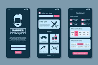 develop custom beauty salon booking app, spa app, barber app