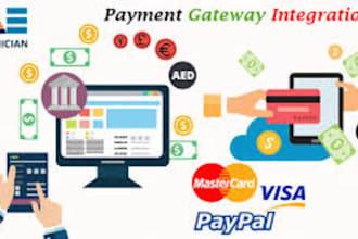 integrate payment gateway paypal, stripe in PHP laravel wordpress website