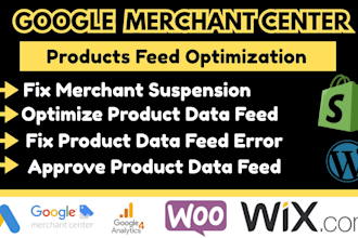 setup google merchant product feed optimize shopping ads fix gmc suspension