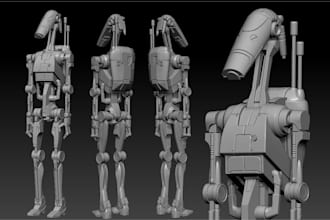 make high quality 3d printable design for articulation, mold, and cosplay props