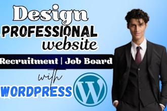 design a professional recruitment, job board, staffing wordpress website